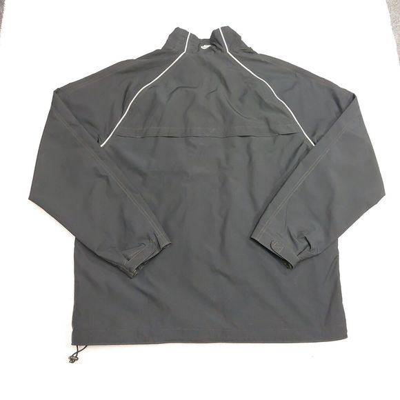 Vintage Y2K Nike Black Vented Lined Windbreaker Full-Zip Jacket Mens Size 2XL - Picture 8 of 8